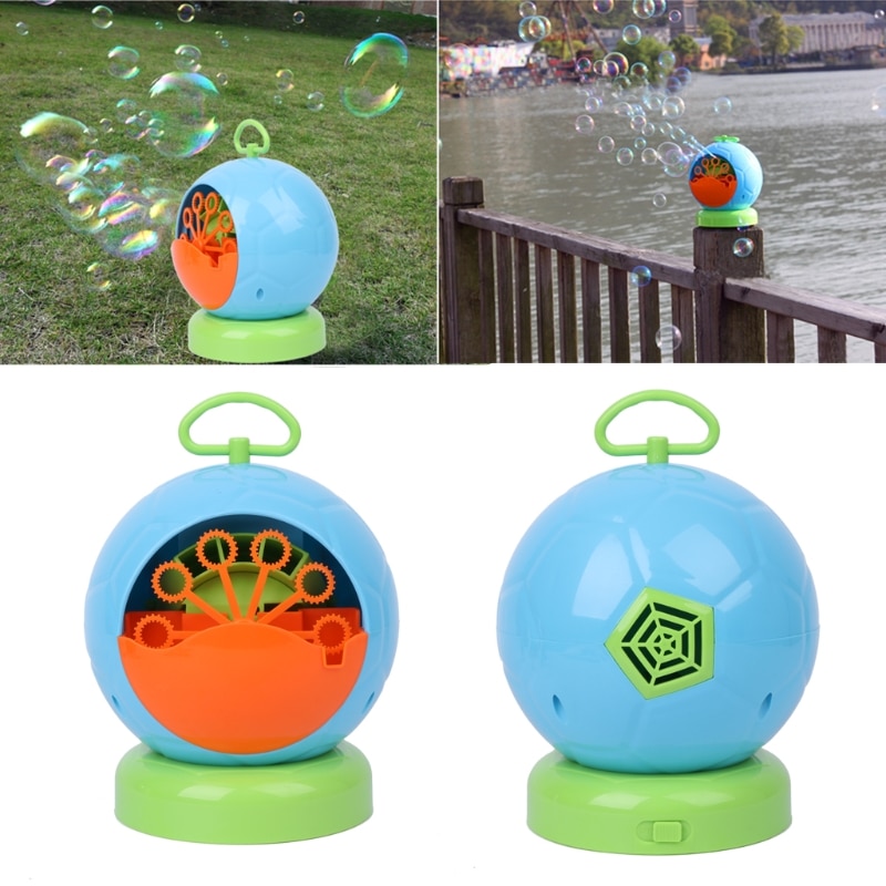 Automatisk boble maskine blæser maker børn børn indendørs udendørs fester legetøj