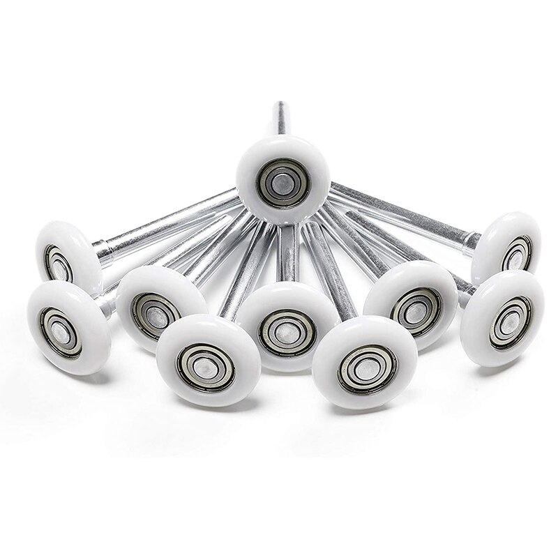 10 stk 2 tommer garageport rolle nylon garageport hjul til udskiftning af garagespor med forseglet 6200zz kugleleje