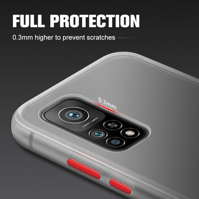 Przezroczyste matowe pokrowce na telefony dla xiaomi mi10t xiaomi xiaomi mi 10 t 10 t t10 xiaomi10t pro case silikonowe odporne na wstrząsy coque fundas