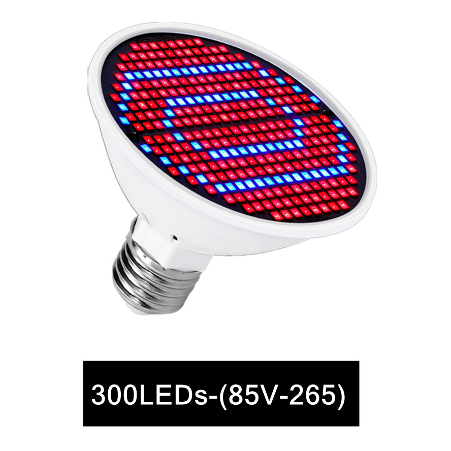 Luz LED de cultivo, luz de crecimiento hidropónico E27, bombilla Led de cultivo de espectro completo de 220V, lámpara UV para plantas, plántulas de flores,: BLANCO
