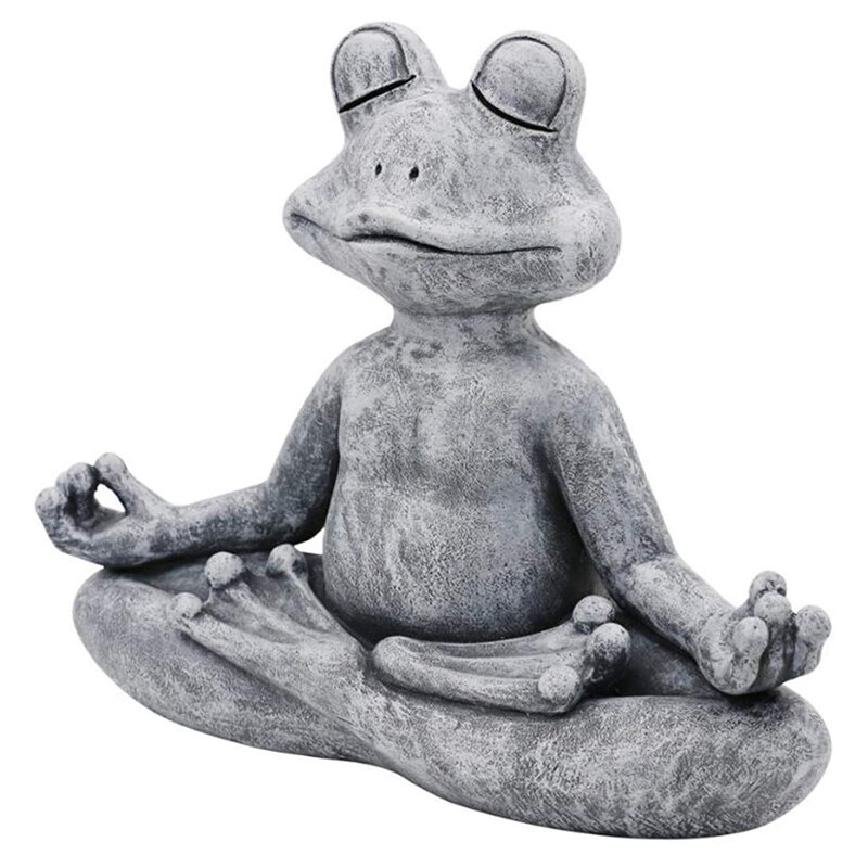 Meditera groda staty atlantic ebros feng shui vastu buddha yoga groda skulptur för hem eller kontor sci 88