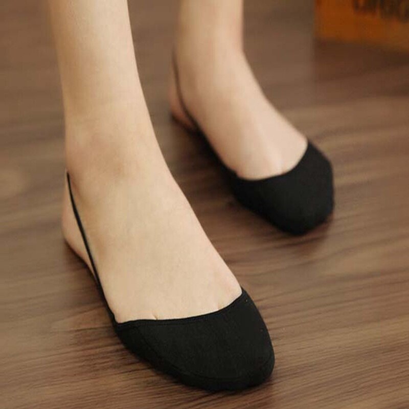 5 par kvinders slingback tåovertræk topper usynlige no show sokker damer høje hæle sandaler liner 903-899