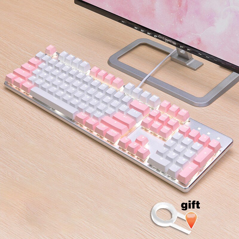 PBT w języku angielskim Languag108 Keyscaps klucze różnorodność kolorów wyborów dla Cherry klawiatura mechaniczna mx nakładka na klucz przełączniki: ABS Powder white