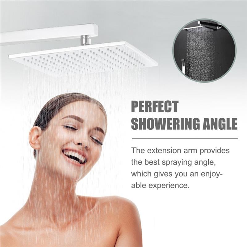 Brazo de extensión de cabezal de ducha montado en la pared, accesorio ajustable para baño, regadera de lluvia, adaptador de barras de repuesto, herramienta de baño