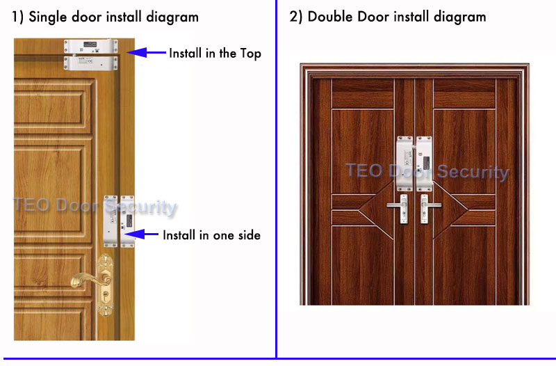 Surface Mounted Electric Bolt Lock DC12V Fail Safe for Wooden Door Deadbolt NC Mode Fail Safe Electronics Door Bolt