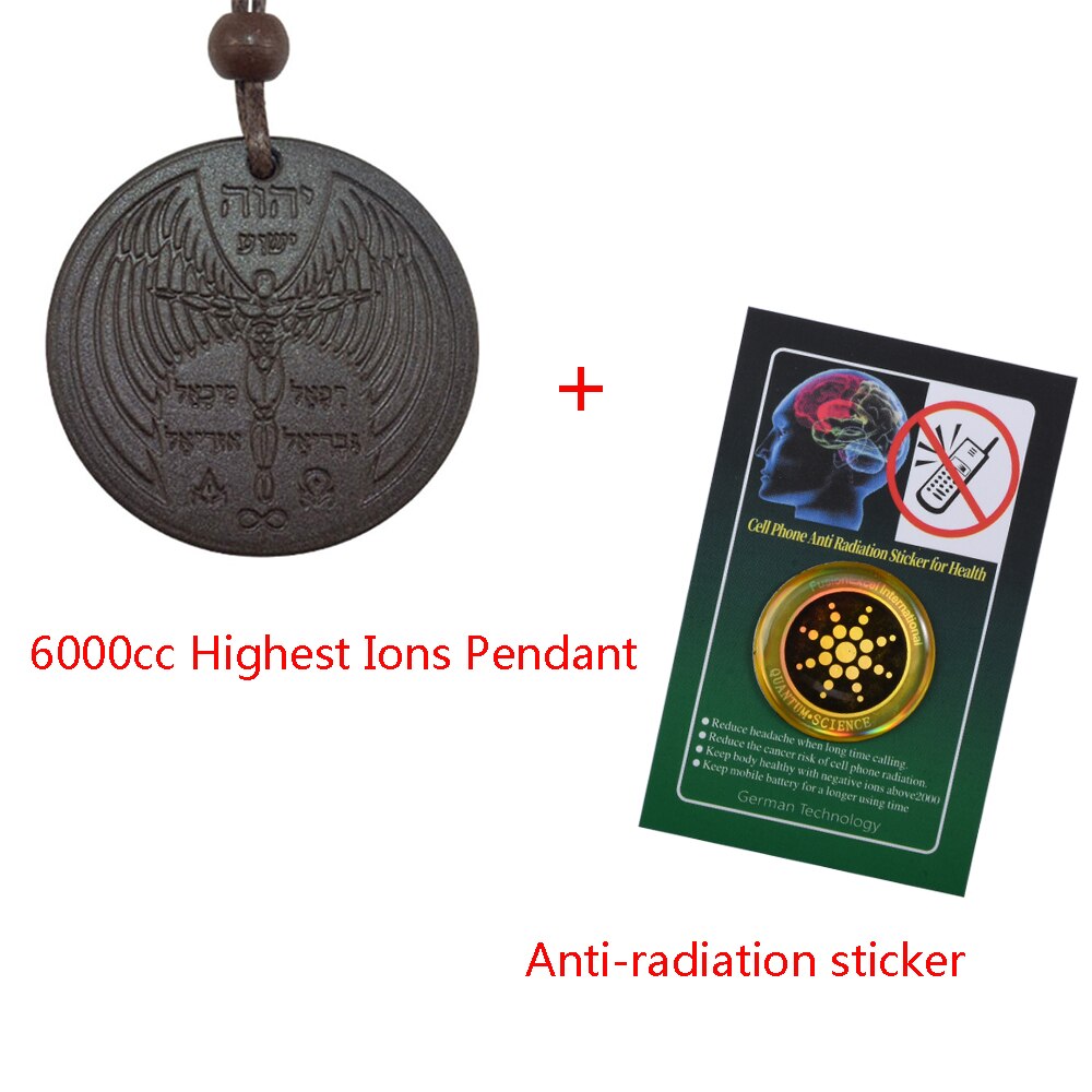 Energy Set 6000cc High Ions Pendant & Scalar Shield Against EMF Protector: model 3