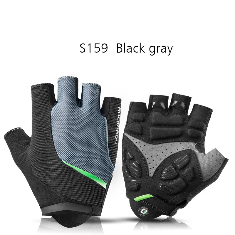 ROCKBROS Pro Bike Cycling Gloves Half Finger GEL Pad Shockproof Mens Women Spring Summer Sports Non-slip Gloves Guantes Ciclismo