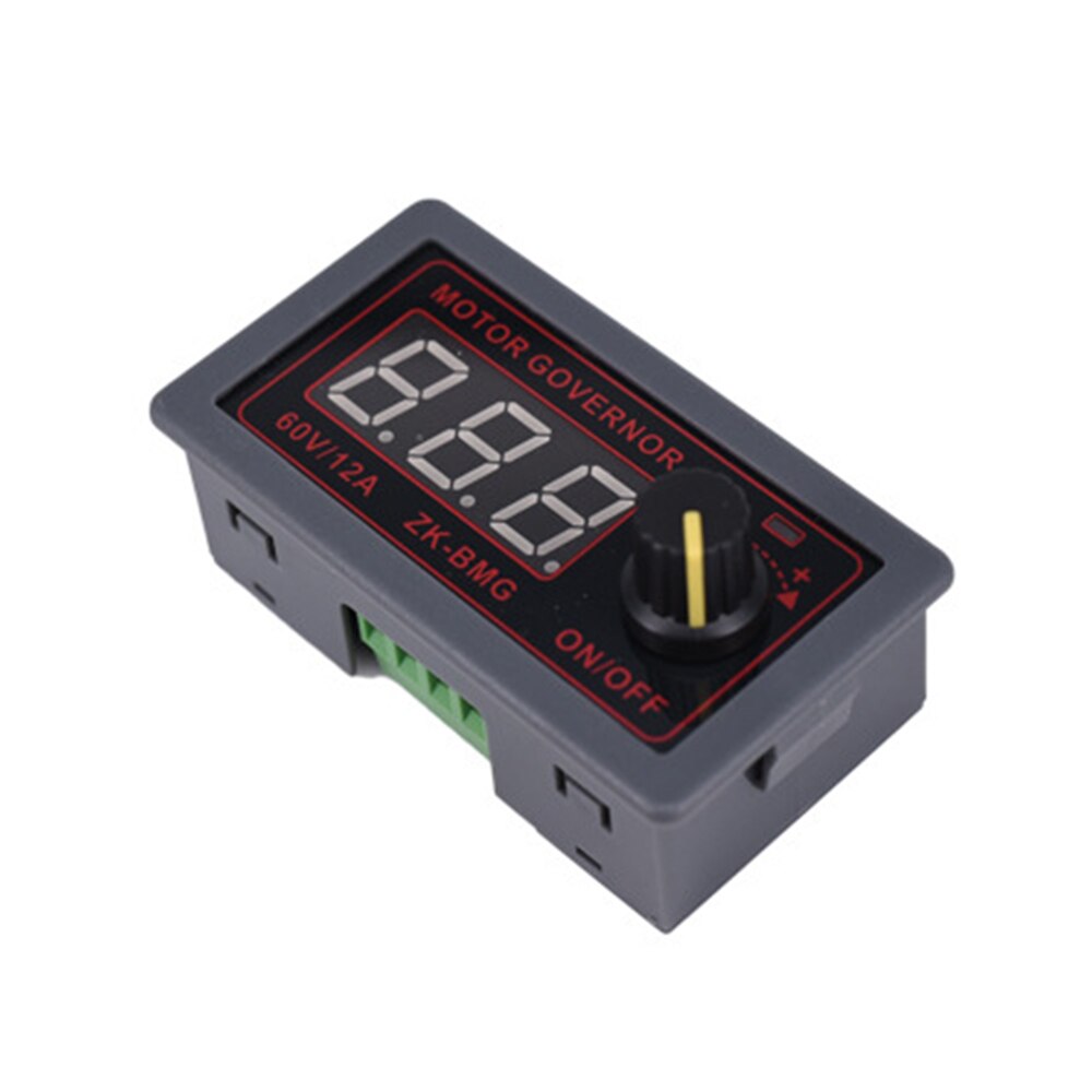 ZK-BMG DC 9-60V 12v 24v 36V 48V 12A DC Motor Controller PWM Adjustable Speed Digital Display encoder Duty Ratio Frequency