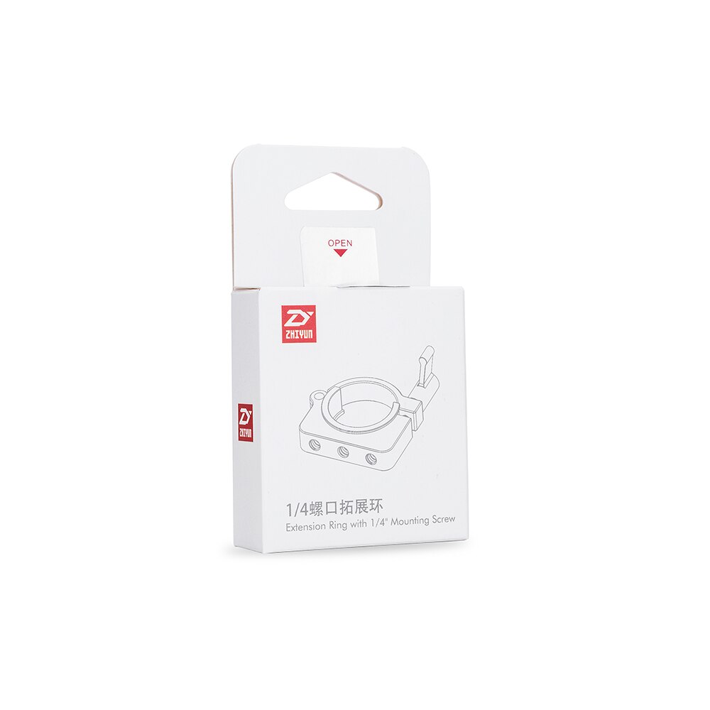 ZHIYUN-Accesorios de anillo de extensión oficial TZ001, tres orificios de tornillo de 1/4 pulgadas para cardán de mano ZHIYUN Smooth 3/2/C