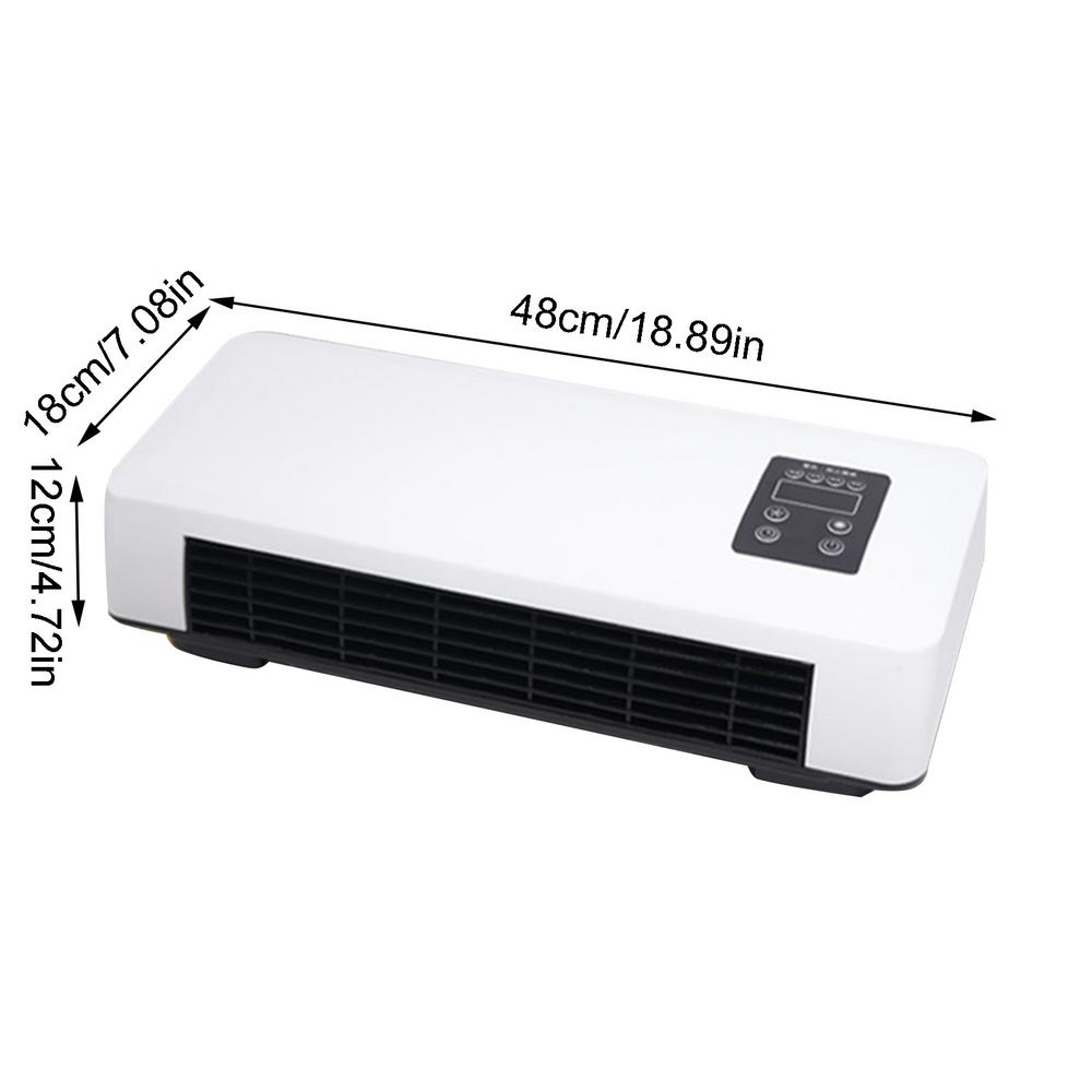 Mini Cold/warm Air Conditioner Wall Mounted Air Cooler Portable Electric Home Heater for Dormitory/Bedroom/Bathroom/Kitchen: WHITE