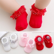 Lace Socks Girls Cotton Cozy Ruffle Frilly Ankle Socks Dots Baby Girl Princess Socks Bow Kids Dress Tutu Socks Photography Props