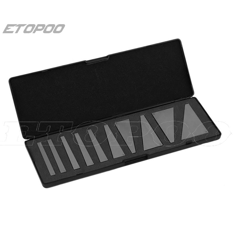 10Pcs 1-30 Degree Precision Ground Durable Angle Block Set With Storage Case For Lathes Milling Machinist Tools angle block gage