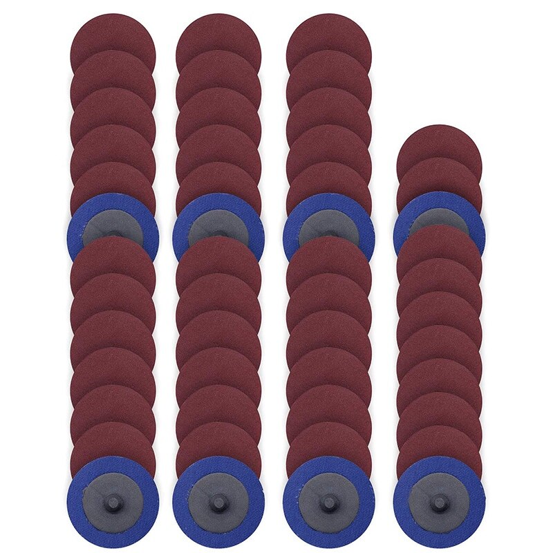 50 Uds 2 pulgadas disco Roloc 120 Grit lijado Set ... – Grandado