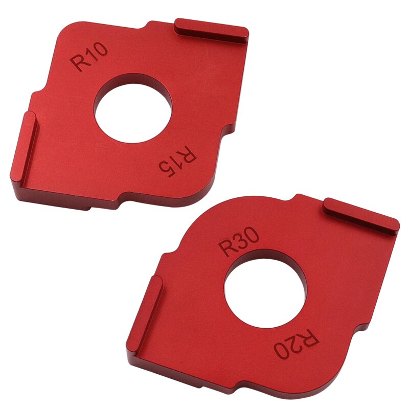 2 pièces machine de découpe machine de gravure coin rond angle r arc rond travail du bois demi-cercle gabarit de positionnement rapide outils