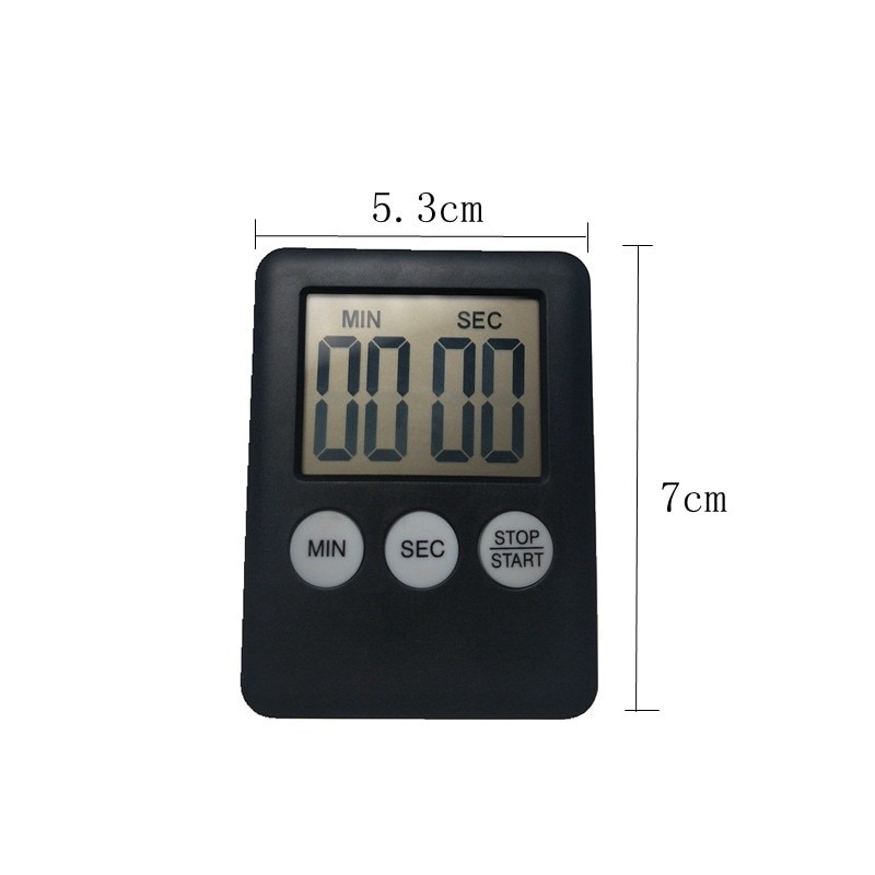 Magnet Digital Kitchen Cooking Timers Square Digital Timer Count Up Countdown Alarm Droshipping LCD Screen Kitchen Timer