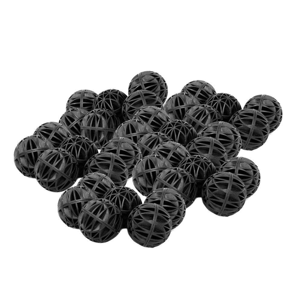 100 stücke 18mm biologische Bio kugeln Aquarium Fisch Nano Panzer nass/trocken Kanister Filter medien schwarze Laugung kugeln