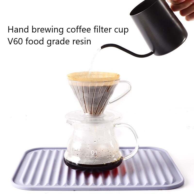 Hand Punch Koffie Filter Cup Hars V60 Drip Filter Koffie Trechter Draagbare Koffie Apparaat