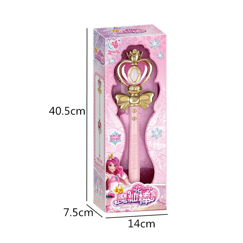 Flower Fairy Large Magic Wand Led Light Music Little Magic Fairy Princess Fairy Wand Girl Toy