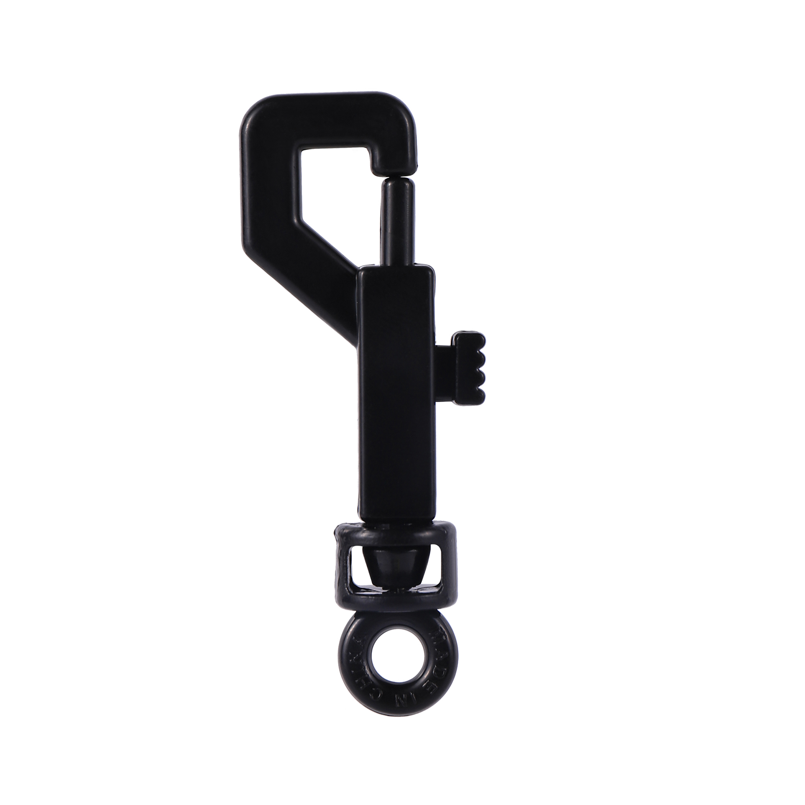 Cerradura de plástico para jaula de pájaros, cerrojo para puerta de jaula de palomas, Color arcoíris, gancho para llaves, 1 pieza: Black