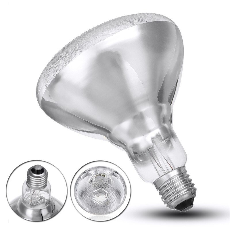 Justerbar switch 250w fjerkræ varme inkubator lampe & høne kæledyr kæledyr infrarød pære lys opdræt til kylling husdyr piggy ælling varm
