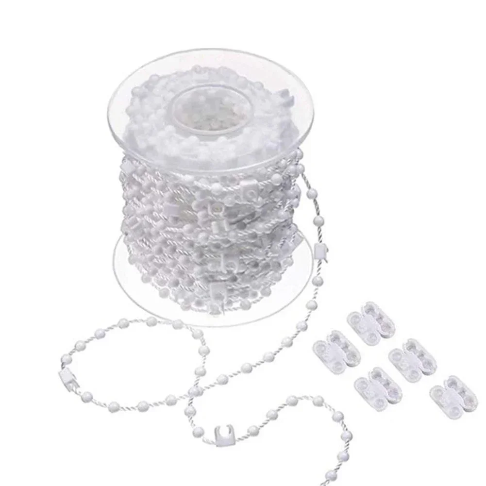 89mm/127mm 20 meter vertikal persienn bottenlamell länkkedja gardin pärlsnöre delar vita för rumsfönster persienner verktygsdelar