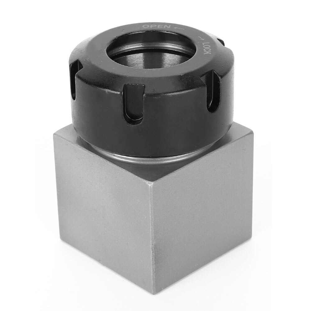 ER32 Collet Strong Structure Block Chuck for Lathe Engraving Machine Collet Block: Square