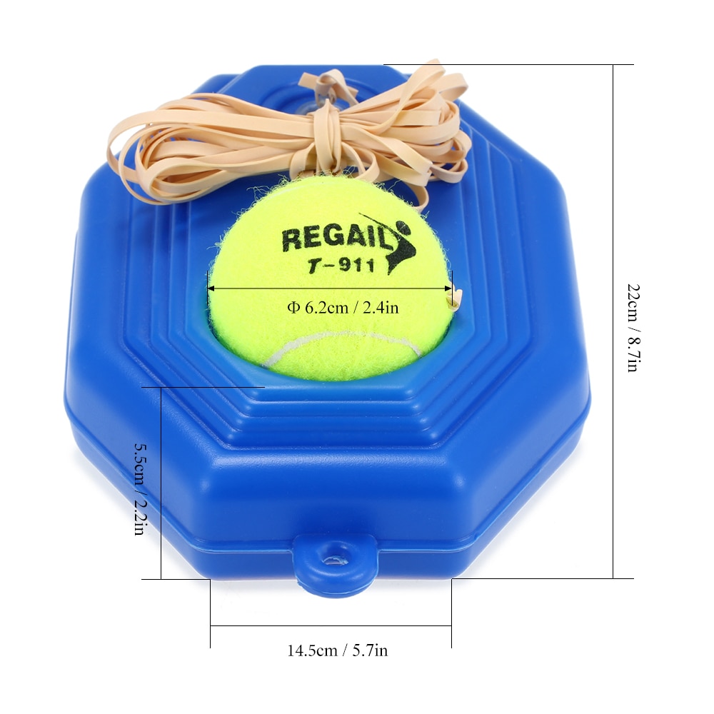 Herramienta de entrenamiento de tenis, pelota de rebote con juego de cuerdas, paleta de tenis