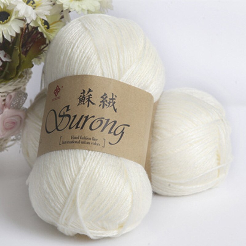 Worsted 100g/ball DIY Blended Thick Yak Yarn Soft Baby Milk Cotton Yarn DIY Weaving Hand Knitting Crochet Thread JM001: 1