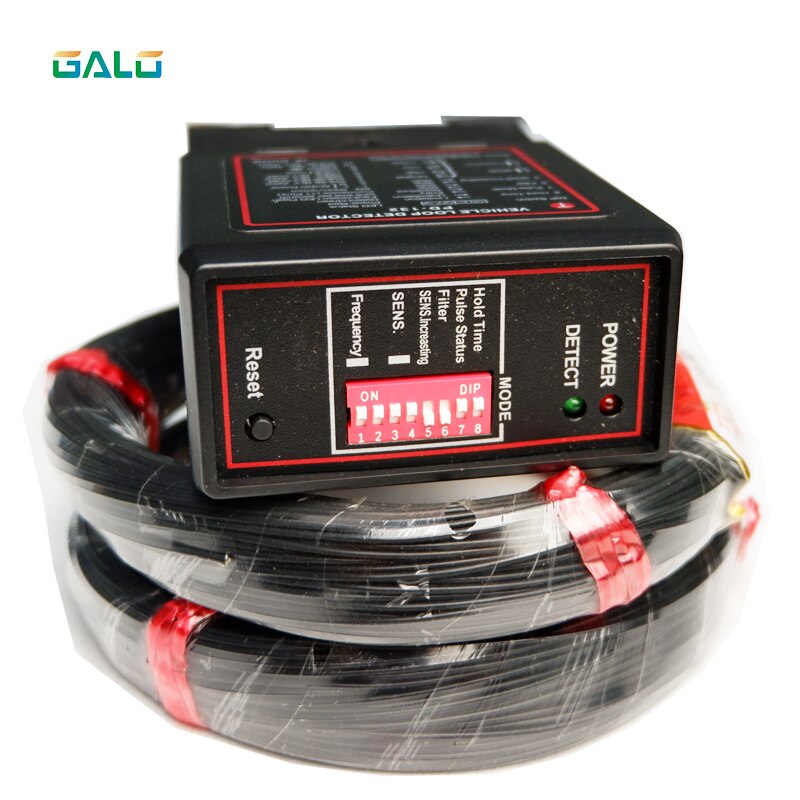 100m/Roll ground sensor wire with Single Channel Metal Detector Vehicle Loop Detector barrier gate control system