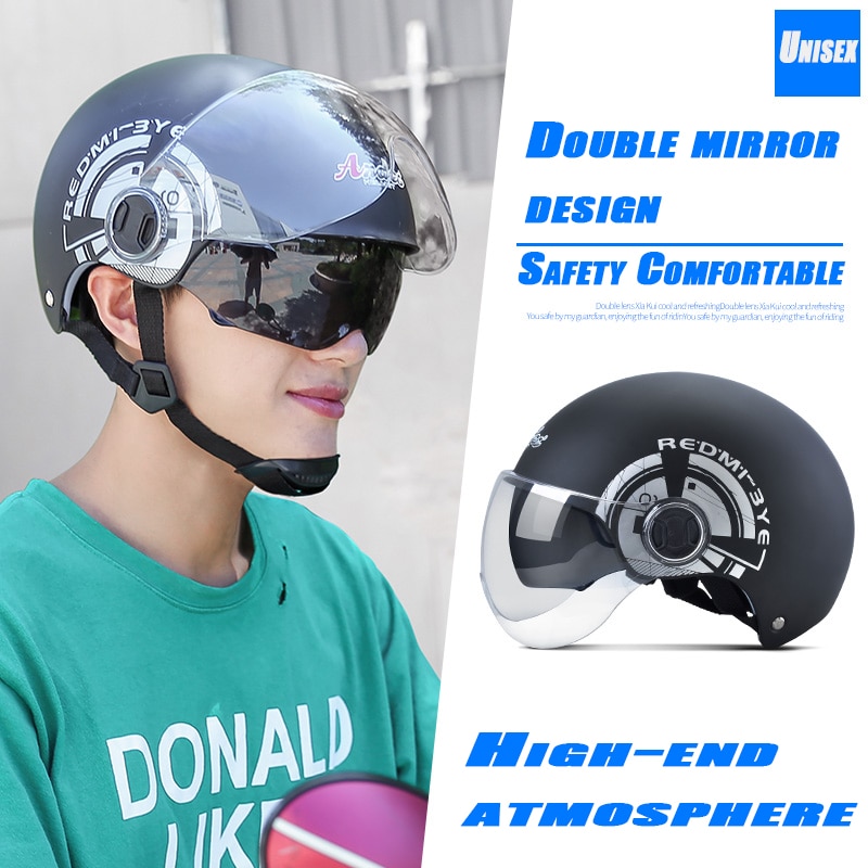 ANDES Helmet Electric Motorcycle Summer Seasons Gray Men Lady Half Helm Locomotive Cute Summer Full Helmet Light