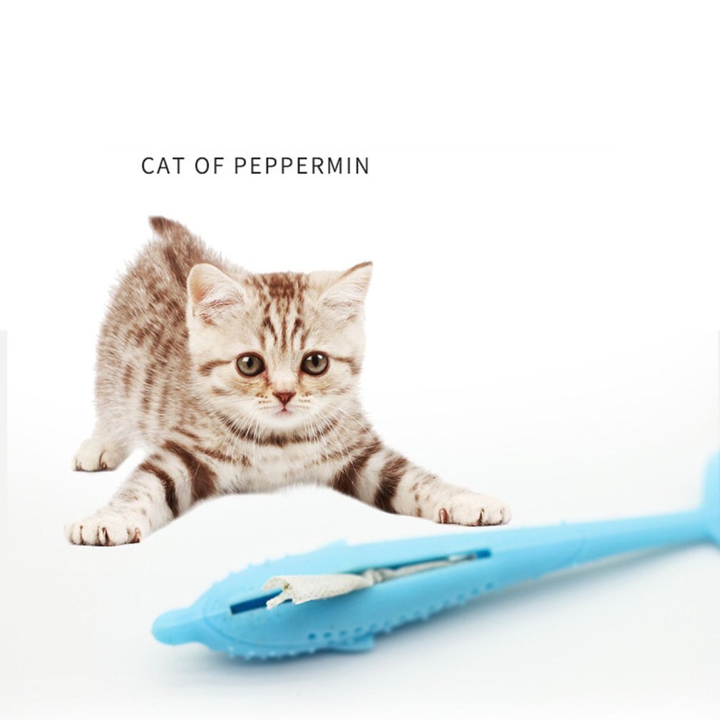 Gato interativo escova de dentes brinquedos peixe forma flop peixe gato brinquedo escova de dentes interativa animais estimação travesseiro mastigar suprimentos para o gato