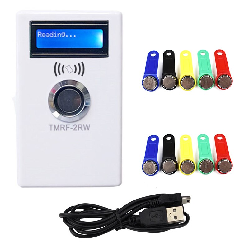 TM iButton Programmer DS1990A Duplicator Cloner Copier 125Khz T5577 RFID Reader Write RW1990 Key Token RFID/TM Keyfob duplicator