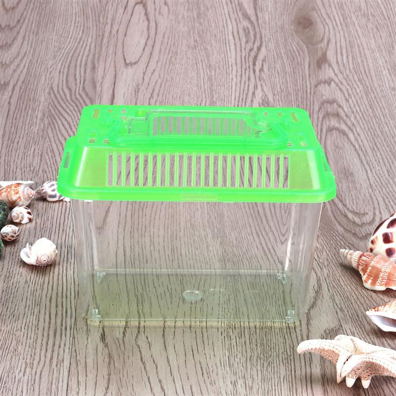 Mini Non-Toxic Fish Tank Plastic Handheld Fish Tank For Turtle Pet Fish Aquariums Supplies