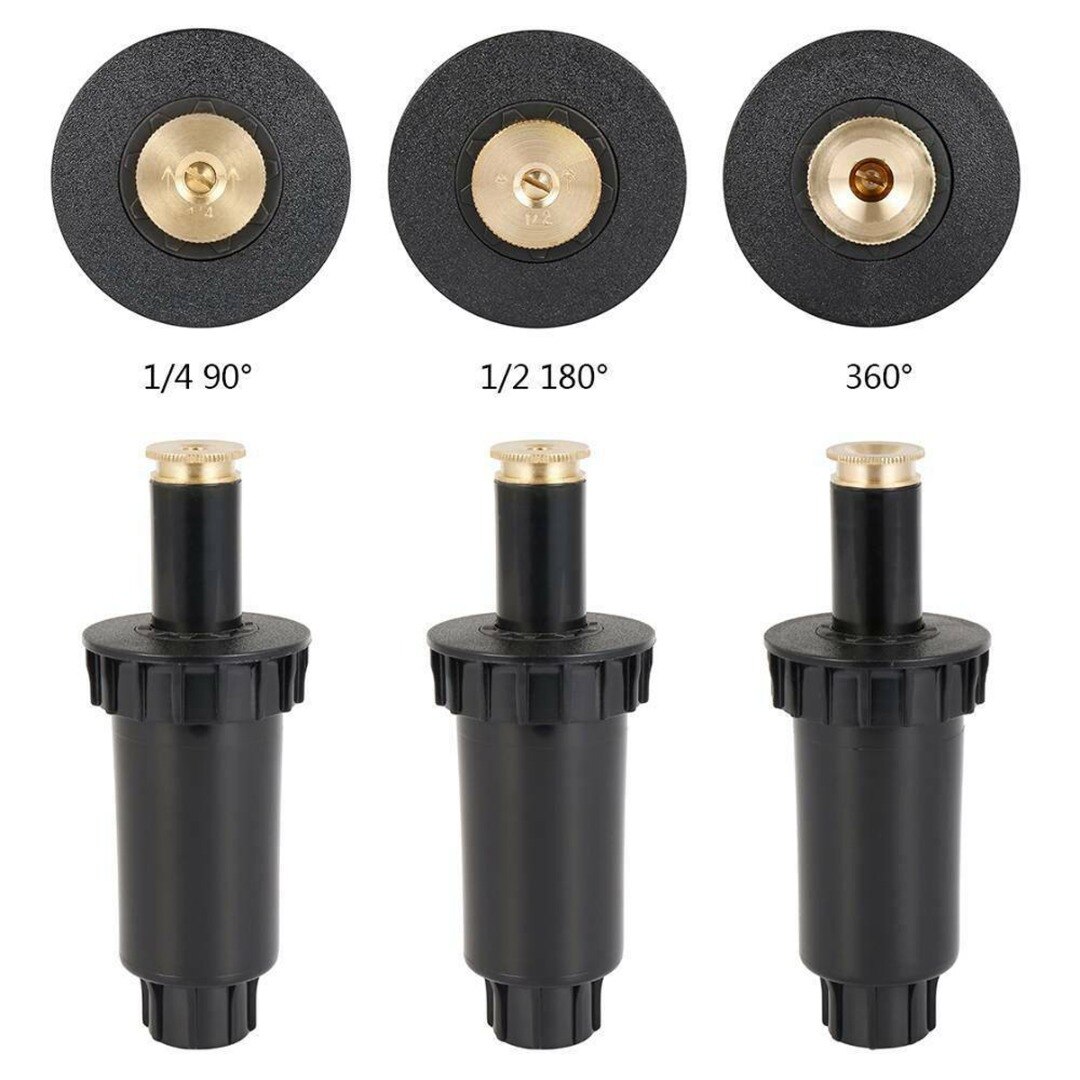 90-360Degree Automatische Intrekbare Sproeisysteem Sprinklers Verstelbare Gazon Sproeier Watering Sprinkler Hoofd Tuin Watering Nozzles