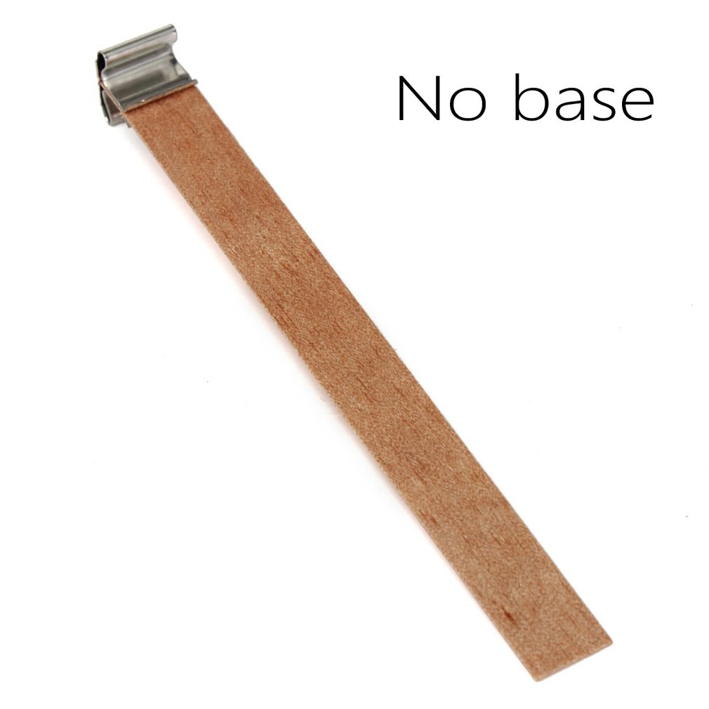 Wooden Wick Wax Handmade Candle Wooden Core With Sustainer Tab DIY Candle Making Supplies Metal Base