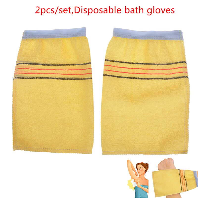 2 st/set korea body scrub duschhanddukar badfickor handskar exfolierande bad tvättlapp hem rengöring tvätt skrubb dusch handdukar