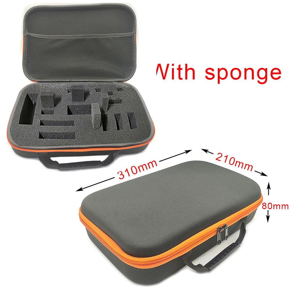 Foam Storage Bag Camera Lens Shockproof Box Travel Tool Box Outdoor EVA Zipper Fishing Case Electric Tools Accessories: PURPLE