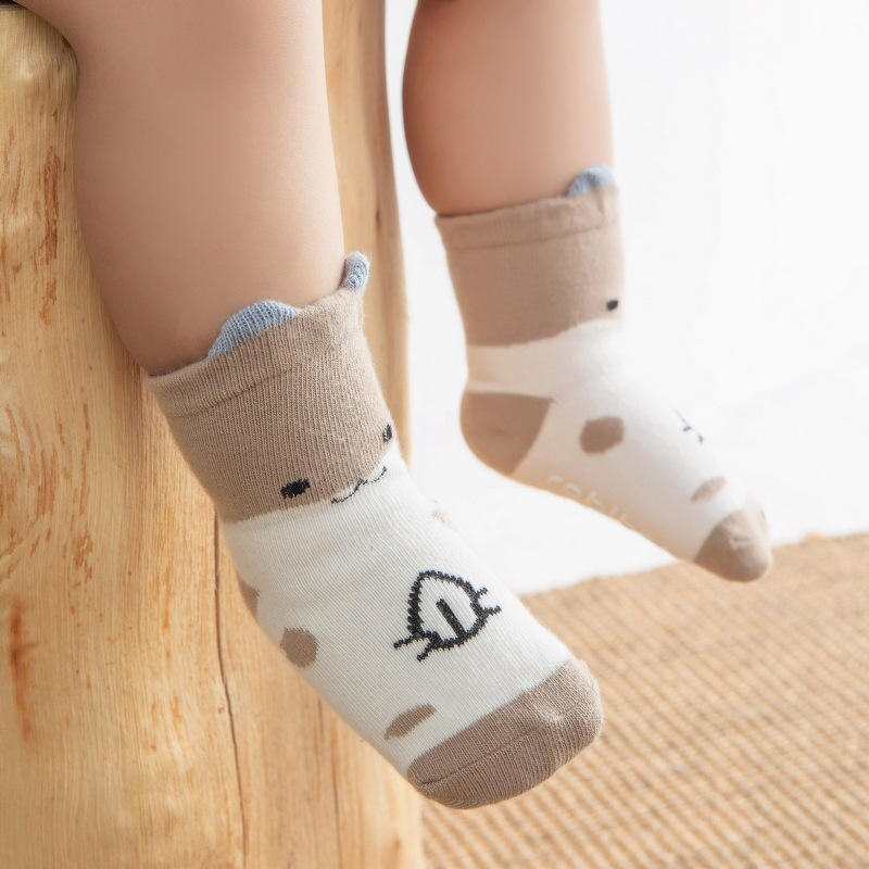 Wecute Baby Peuter 3D Cartoon Dier Sokken Pasgeboren Kids Leuke Zachte Anti-Slip Sokken Baby Warme Sokken Voor 0-3 Jaar Jongens &amp; Meisje