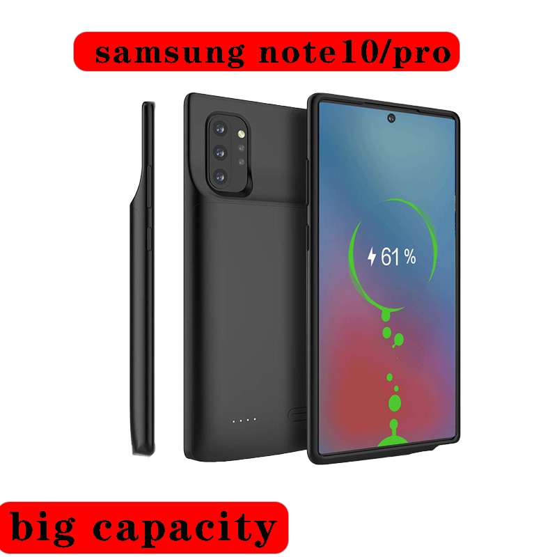 Battery Charger Case Voor Samsung Note 10 Pro Universele Draagbare Power Bank Oplader Voor Note 10 Pro Externe Batterij Ultra dunne