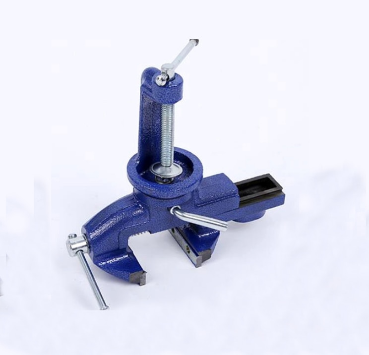 50mm Light Duty Mechanic Clamp-on Table Vise 360 Degree Swivel Base Cast Iron Table Top Clamp Press Vice
