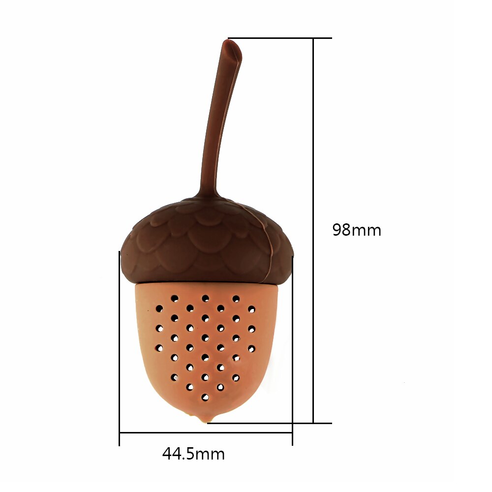 Hilife tepose sil krydder diffusor dingser agern form silikon te infuser kjøkken tilbehør