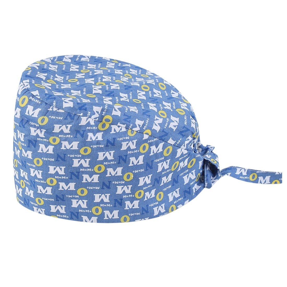 Printing Hat Breathable Beauty Salon Cap Unisex Laboratory Work Hat Adjustable Tieback Work Cap: 5