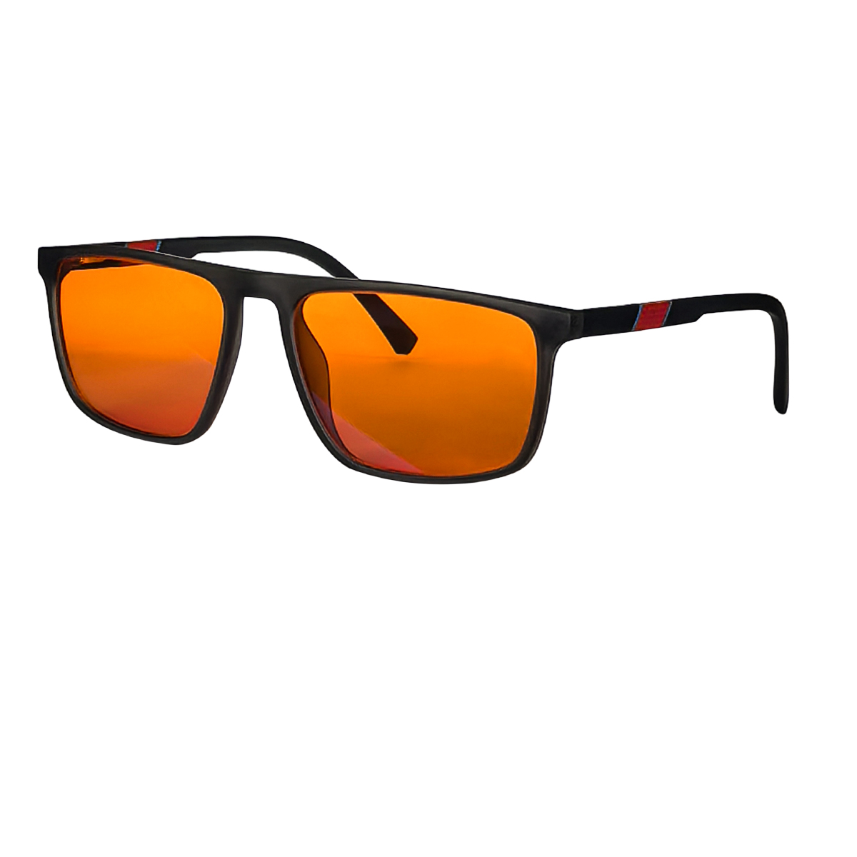 SHINU red glasses block blue light better sleep Orange lens glasses for working with computer gaming glasses blue light blocking: Orange