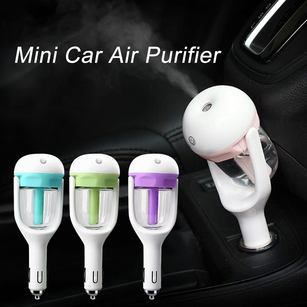 12V Oil Diffuser Mist Maker Fogger Car Steam Air Humidifier Aroma Diffuser Mini Air Purifier Aromatherapy Essential