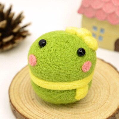 1Pcs Cute Animal Pets Needle Wool Felt kits Handmade Toy Doll Wool Felt Poked Kitting Non-Finished DIY Wool Felting Package: No.11