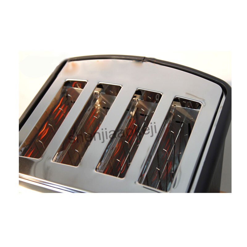 4slices Stainless steel Toaster automatic toaster electric oven toaster breakfast machine Baking Heating bread machine