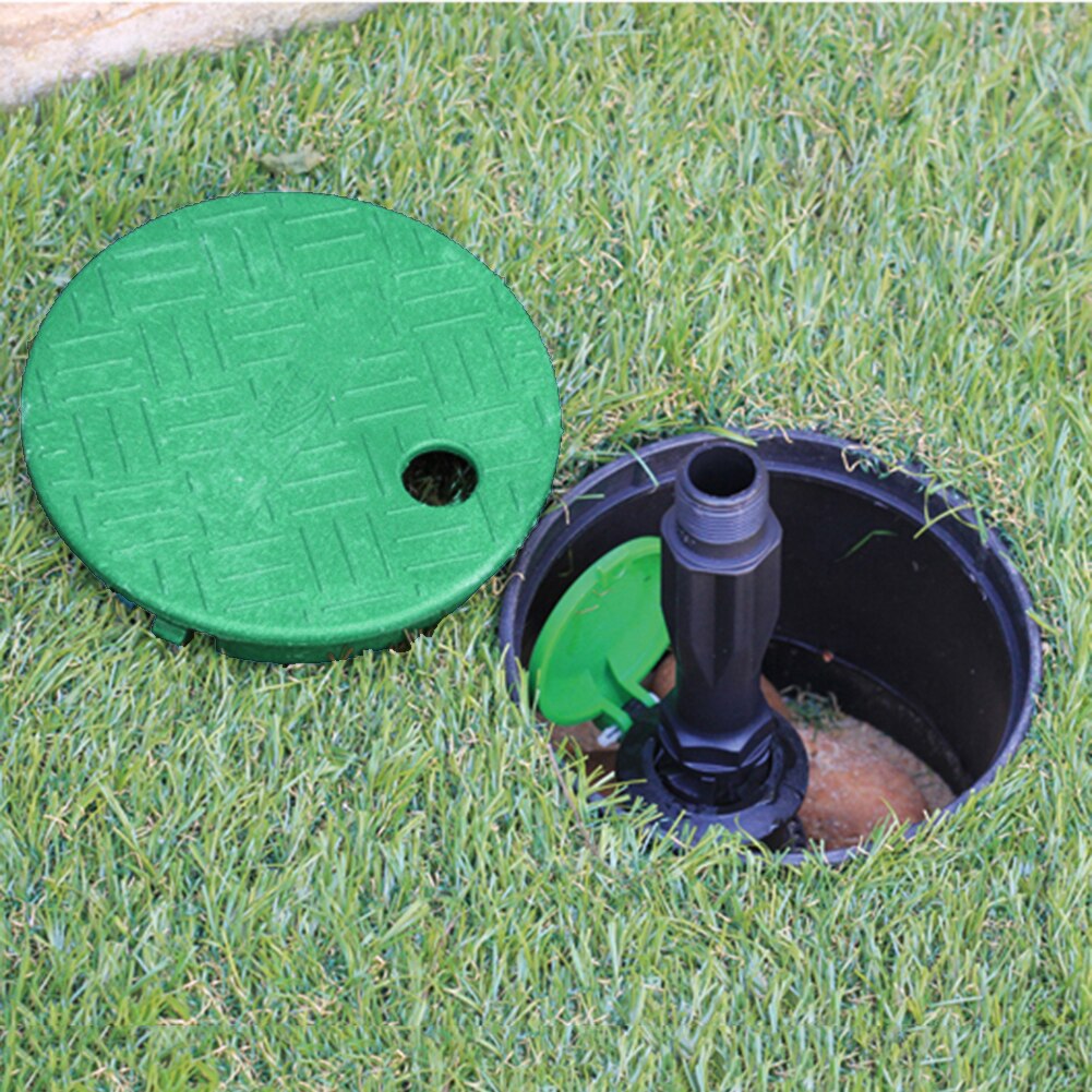Caja de válvula de agua de plástico ABS de 6 pulgadas, tapa de válvula subterránea para césped y jardín, cubierta de válvula de riego por aspersión, caja de tapa
