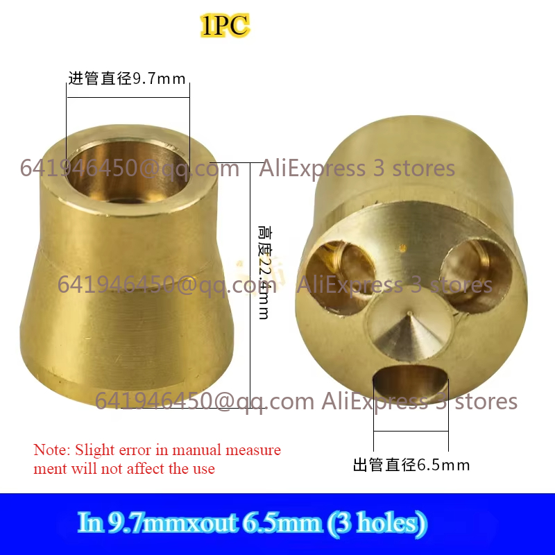 1PC Brass Liquid Distributor Refrigerant Distributor for Air Conditioner Refrigerator Diverter Copper Joint Refrigeration Parts: indigo