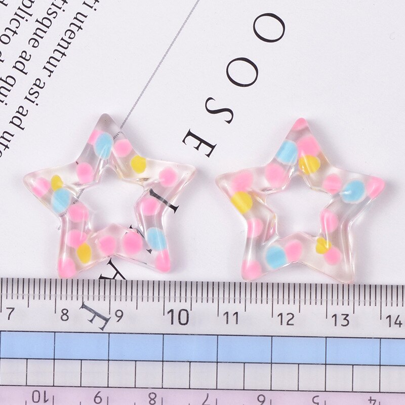 5 uds Baba encantos punto estrella accesorios para Slime perlas para hacer con cordón para manualidades DIY Scrapbooki