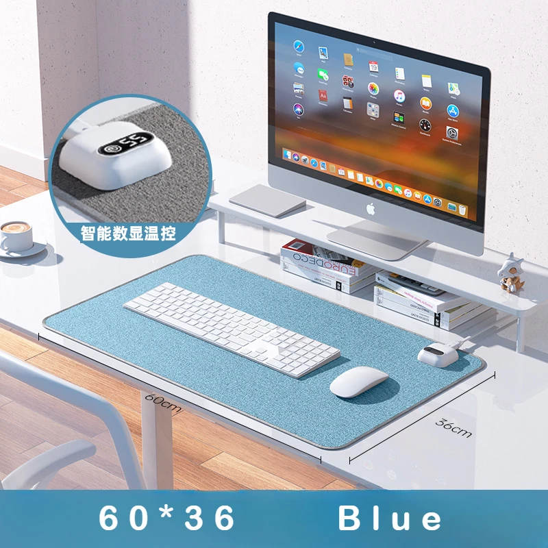 Xiaomi Electric Heat Mouse Pad Table Mat Display Temperature Heating Mouse Pad No Smell Warm Hand Office Desk Keyboard Winter: Mixed Color
